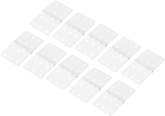 MECCANIXITY 10Pcs Small Pinned Nylon Plastic Hinges 1.1" x 0.6" RC Plane Parts for Wing Model Crafts Accessories
