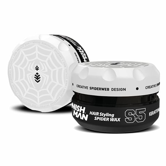 nishman Hair Styling Spider Wax S5 Keratin White 150 ml