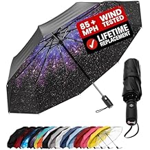 Repel Windproof Travel Umbrella - Compact & Withstands Winds up to 100MPH , Strongest Premium Auto Folding Umbrella for Rain and Sun - Durable, Light & Portable for Women & Men , Fits Backpack & Cars