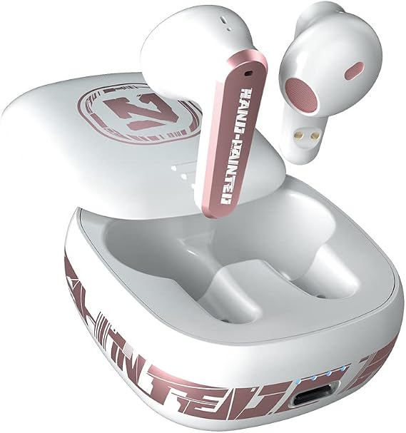 Wireless Headphones,Bluetooth 5.2 ENC 3D Stereo Audio Touch Control IPX7 Waterproof in-Ear handsfree Headset for Sport, Charging Case,Built-in HD Dual Mics for Call.(Pink)