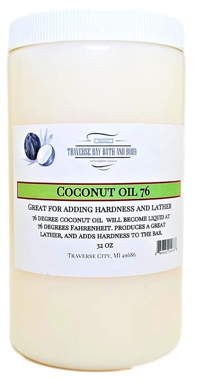 Coconut oil 76 degree 32 oz Coconut Oil has a very long shelf life, and makes amazing soaps