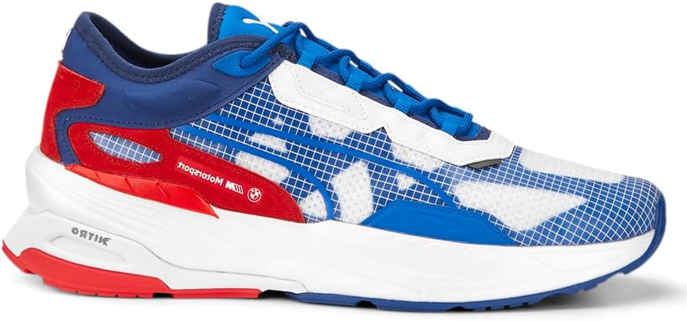PUMA Mens BMW M Motorsport X Extent Nitro Lace Up Sneakers Shoes Casual - Blue, Red, White - Size 12 M