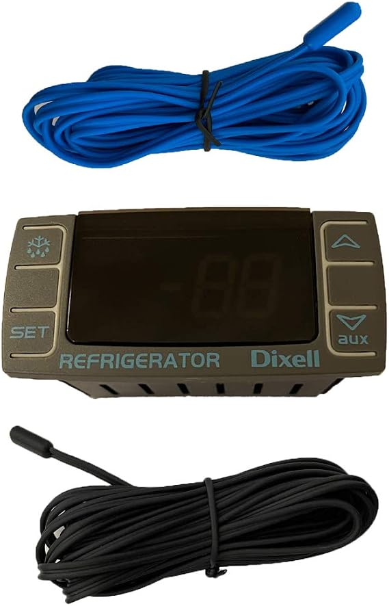 New Dixell Model: XR03CX-4N0F1 Digital Temperature Control Panel Thermostat with 2 Temperature Sensor Probes Included 120v / Technician Ready by Xiltek