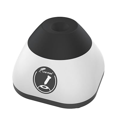 LAB FISH Mini Vortex Mixer with Touch Function Speed 3000 RPM Scientific Lab Vortex Shaker Mixing for Test Tubes,Acrylic Paints,Gel Polish,Nail Polish and Eyelash Adhesives,Mix Up to 50ML