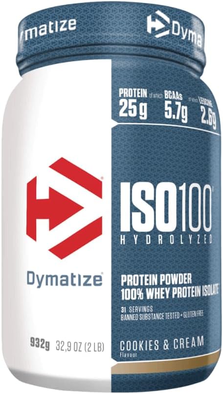 Dymatize ISO 100 (932g) Cookies & Cream - Proteins - Whey Protein Isolate
