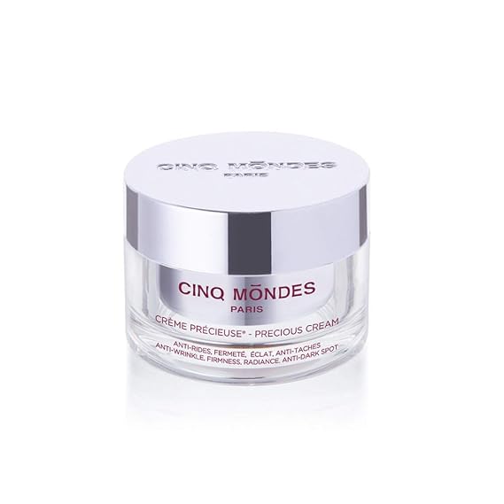 Cinq Mondes Precious Day Cream -1.7oz - Complete Support For Mature Or Dry Skin- Smooth Wrinkles, Increase Firmness And Promote A Glowing, Even Skin Tone - Hyaluronic Acid Plumps