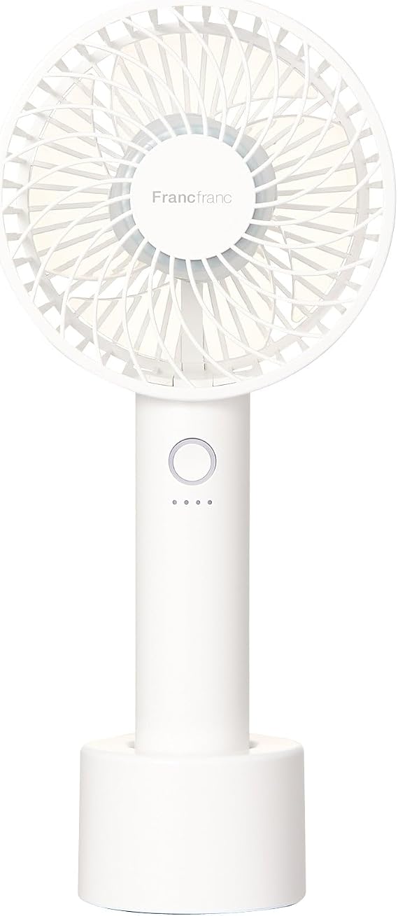 Francfranc Handy Fan, White 2024 Model