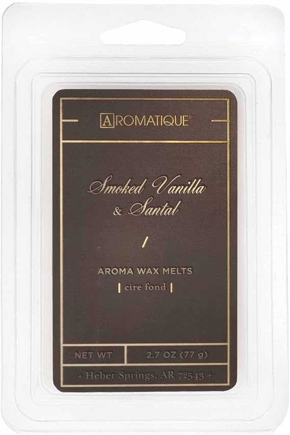 Aromatique Aroma Wax Melts Tray, Smoked Vanilla & Santal, 2.7 Ounce