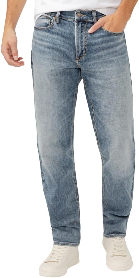 Silver Jeans Co. Men's Eddie Athletic Fit Tapered Leg Jeans