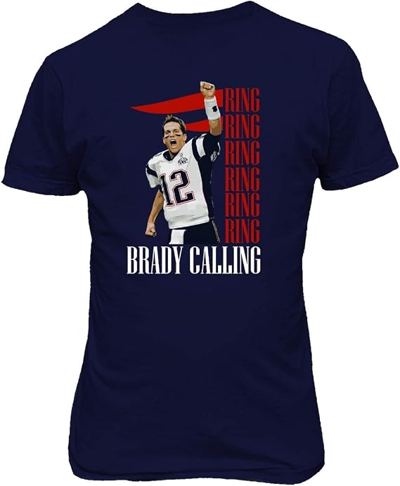 New England Fans Brady SB 6 Rings Goat Men's T-Shirt