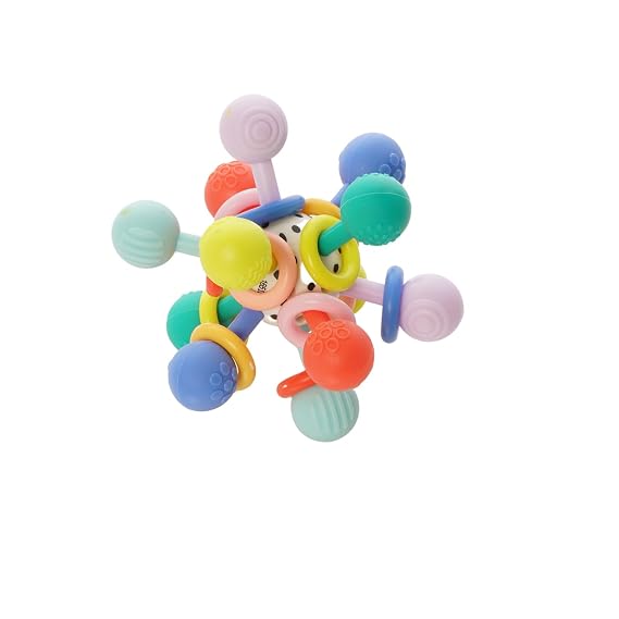 Manhattan Toy Atom Colorpop Rattle & Teether Grasping Activity Baby Toy