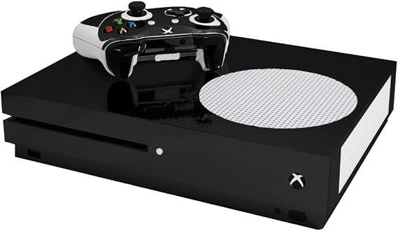 Black Chrome Mirror - Vinyl Decal Mod Skin Kit by System Skins - Compatible with Microsoft Xbox One Slim (XB1 Slim)