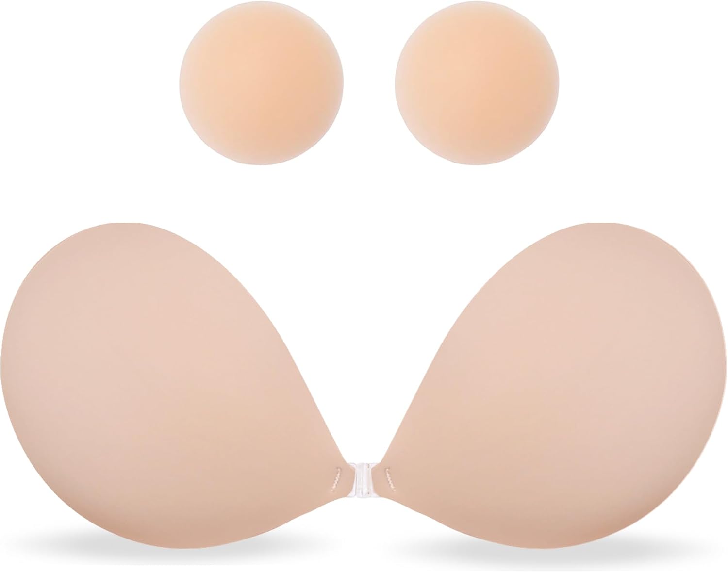 MITALOO Seamless Adhesive Bra Sticky Strapless Invisible Push up Bras Silicone Backless Nipple Cover for Women
