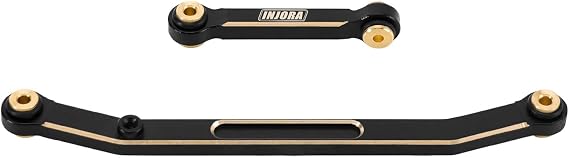 INJORA Brass Steering Rod Links Set -High-Tightening Linkage for 1/24 RC Crawler Axial SCX24 Gladiator Deadbolt C10 90081
