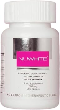 NU-White S-Acetylene Glutathione: Achieve Glowing Skin from Within (30 Capsules)