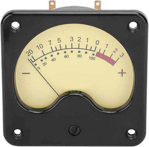 DB Test Meter, Portable TR57S0346 VU Meter Power Amplifier DB Meter with Backlight Sound Level Tester for Home Car