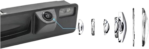 Rear View Camera Compatible For Ford Fiesta 2018 2019 2020 2021 Car Trunk Handle Cameras Parking Accessories