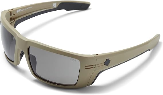 Spy Optic Rebar ANSI, Rectangular Wrap Sunglasses, Color and Contrast Enhancing Lenses