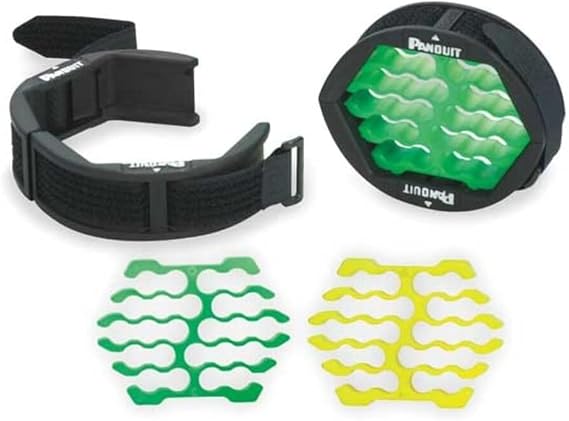 Panduit CBOT24K Cable Organizing Kit, Tool Kit Includes: Jacket Cover, Hook And Loop Fastener, Green Cable Organizing Insert, Yellow Cable Organizing Insert