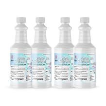 Sodium Hydroxide 25% ACS Grade - 4 Quarts - Multi-Pack Chemical for Industrial Cleaning, pH Adjustment, and Neutralization