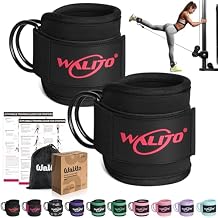 WALITO Exercise Handles and Gym Ankle Straps, Replacement Cable Machine Attachments for Home Gym Equipment, Pulley System, Pilates, Resistance Bands, Strength Trainer
