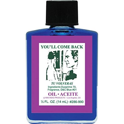 6Pack Indio Products Spiritual Anointing Oil- Youll Come Back 12oz
