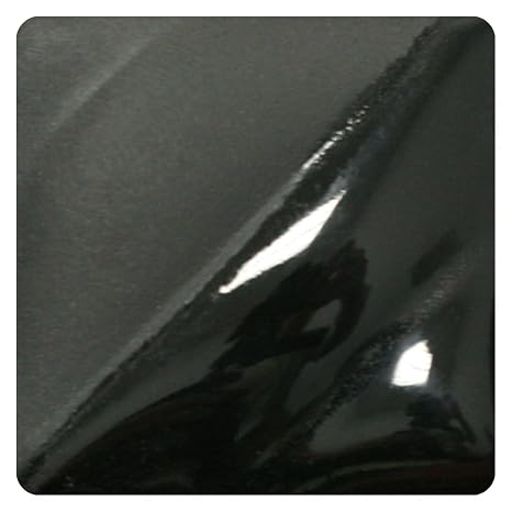 AMACO Velvet Lead-Free Non-Toxic Semi-Translucent Underglaze, 1 pt Jar, Jet Black V-361