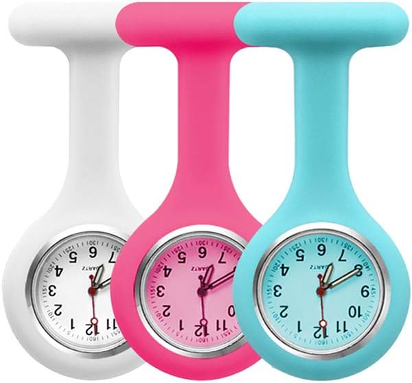 3pcs Silicone Nurses Watch (Practical Colour)