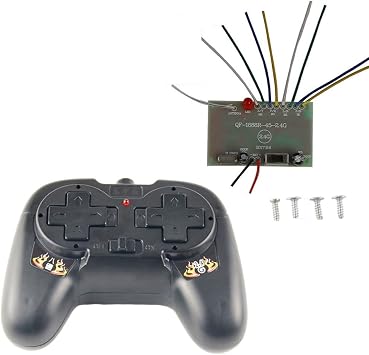 Delinx 4 8 Channels 2.4GHz Long Range RC Transmitter and Receiver Remote Control Motor Controller kit for DIY Kids Toys Projects 8 Channels