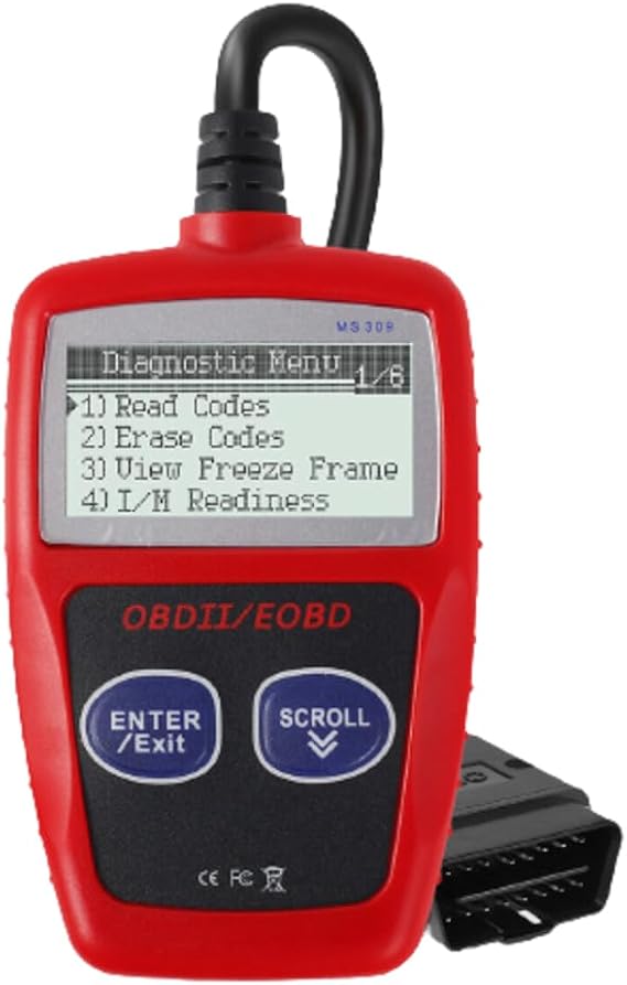 OBD2 Scanner Code Reader Car Diagnostic Tool - OBD 2 Check Engine Light Scan Auto Computer Readers with Reset - OBD-II Automotive Tools Sensor ABS Car Accessories for Automobiles Diagnostics Scanners