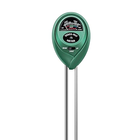 VIVOSUN Soil Tester, 3-in-1 Plant Moisture Meter Light and PH Tester for Home, Garden, Lawn, Farm, Indoor and Outdoor Use, Promote Plants Healthy Growth