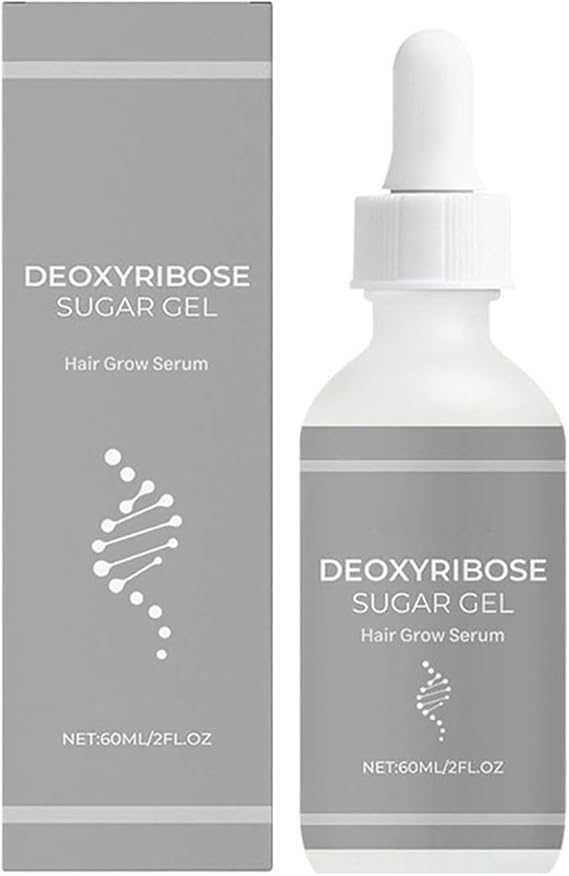 Deoxyribose Sugar Gel Hair Growth, 60ml Deoxy Ribose Sugar Hair Growth Serums, Multifunctional Serums Oil for Strengthening Hairs, Hairs Treatments Oil for Men and Women