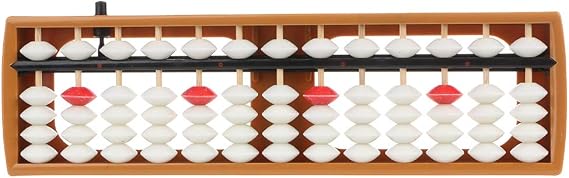 Portable Japanese 13 Digits Column Abacus Arithmetic Soroban Caculating School f
