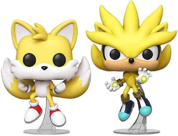 Funko Pop Sonic The Hedgehog - Super Tails & Super Silver 2 Pack (Exclusive)