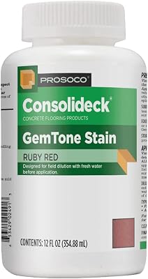 PROSOCO GemTone Stain | Translucent Color Dye for Interior Concrete Floors - Bronze 54 OZ