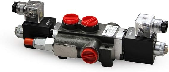 Chief 12 Volt Solenoid Operated Directional Control Valves: 1 Spool 4 Way 3 Position Motor 21 GPM, 3625 PSI SAE#10/12 Inlet/Outlet, SAE#10 Work Ports