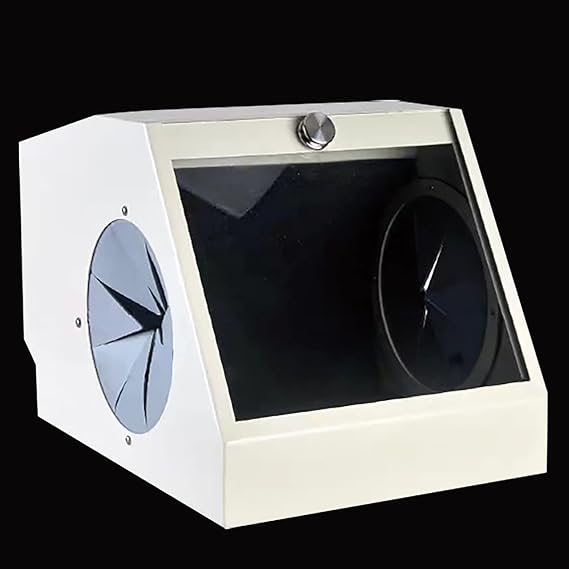 Sandblasting Box, Modular Blast Cabinet, Sandblasting Protector, Low Noise, Vacuum Dust Extractor Equipped with Filter Device, with A 5500K LED Light Source, Reduce Dust Damage to Doctors