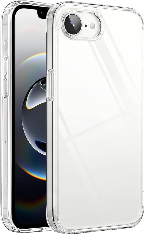 İPhone 16E İle Uyumlu Yüksek Kalite Özel Tasarım Şeffaf Telefon Kılıfı SZR01