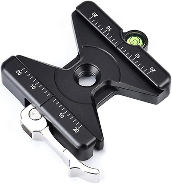 Sunwayfoto SLC-60B 60mm Arca Compatible Lever Lock QR Clamp with Bubble Level