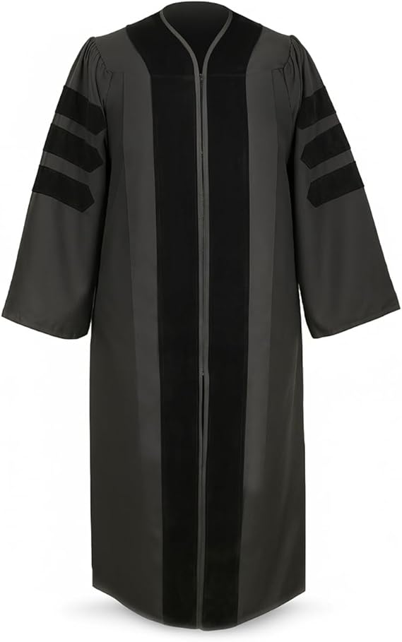 Gradwear Unisex Premium Doctoral Graduation Robe - PhD University Gown