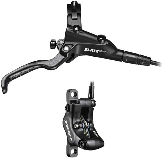 TRP Slate EVO Hydraulic MTB Brake, 4-Piston, I-Spec II, EV Compatible | Compatible with Hylex RS flat mount calipers, 10 mm master piston, balanced resin compound, dependable road & gravel braking