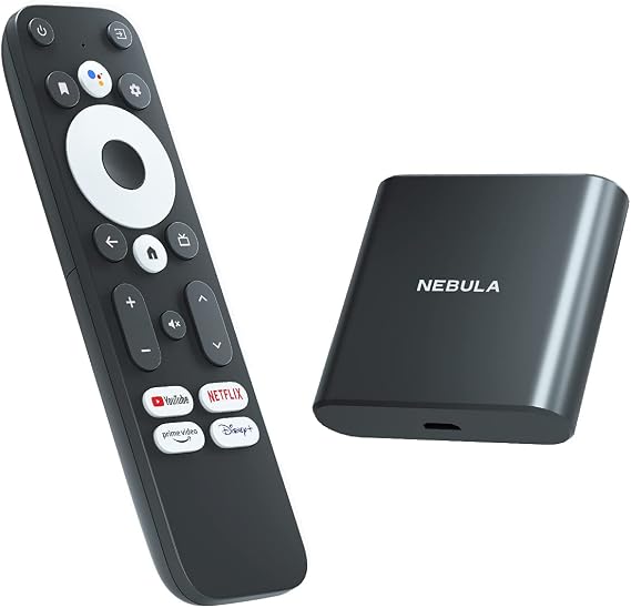 Anker Nebula 4K Streaming Dongle Android TV 10.0 Streaming Dongle 4K UHD/Google Assistant/Easy Setup/Chromecast Compatible/Dolby Digital Plus Compatible/Over 7000 Applications/Built-in 2GB RAM/8GB | 4K UHD Googleアシスタント対応 簡単セットアップ Chromecast対応 Dolby Digital Plus対応 7000種類以上のアプリケーション / 2GB RAM搭載 8GB ROM搭載