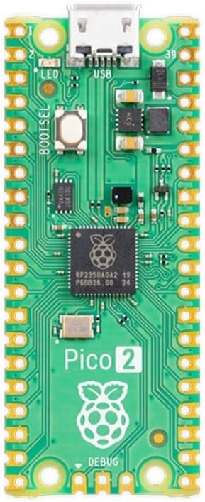 Raspb Pi Pico 2 microcontroller board, official RP2350 chip, dual core & dual architecture design, various development kit options RPi Pico 2