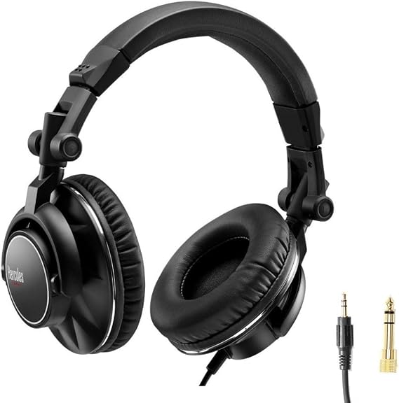 Hercules HDP DJ60 Professional-Quality DJ Headphones - High Performance, Foldable and Comfortable