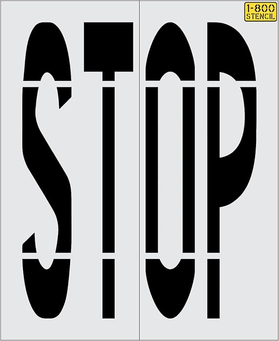 96" Sam's Club Stop Stencil - 1/8" (.125") PRO-Grade LDPE