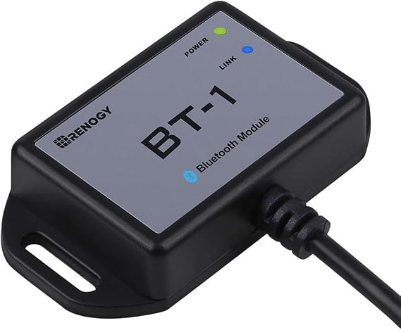 Renogy BT-1 Bluetooth Module for Solar Controllers - Wireless Monitor via DC Home App, 82ft Range, IP54 Waterproof, RJ12/RS232 Port, Compatible with Wanderer/Adventurer