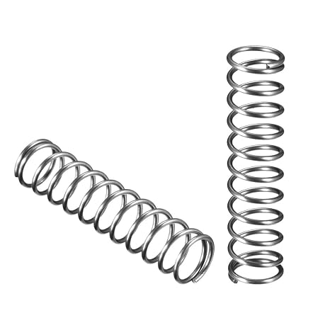 TA-VIGOR 10Pcs Compressed Spring, 12mm OD, 1.2mm Wire Size, 50mm Free Length, Spring Steel Construction Extended Mechanical Compression Springs for Home Repairs, DIY Projects