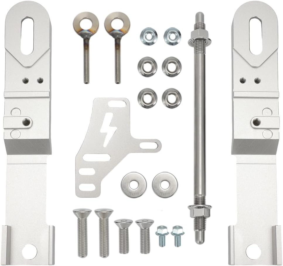 Swing Arm Extension Kit Compatible with Razor MX650 SX500, 3''-4'' Widening Axle Extension, Silver