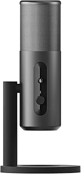 EPOS Gaming B20 Streaming Microphone - 2.9m Cable USB-C Computer Microphone for Gaming - PC & Laptop Connection with Audio Controls - Compatible with PC, Mac, and PS4/5 - Desk Stand Included, Gray