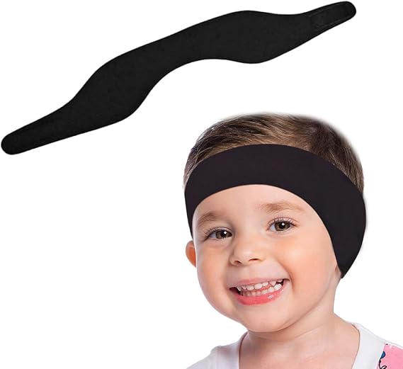 Earplugs, 2Pcs Swimming Headband Soft Swimming Earmuffs for Kids and Adults Cute Swimmer Headband Earband Waterproof Ear Protector M, L